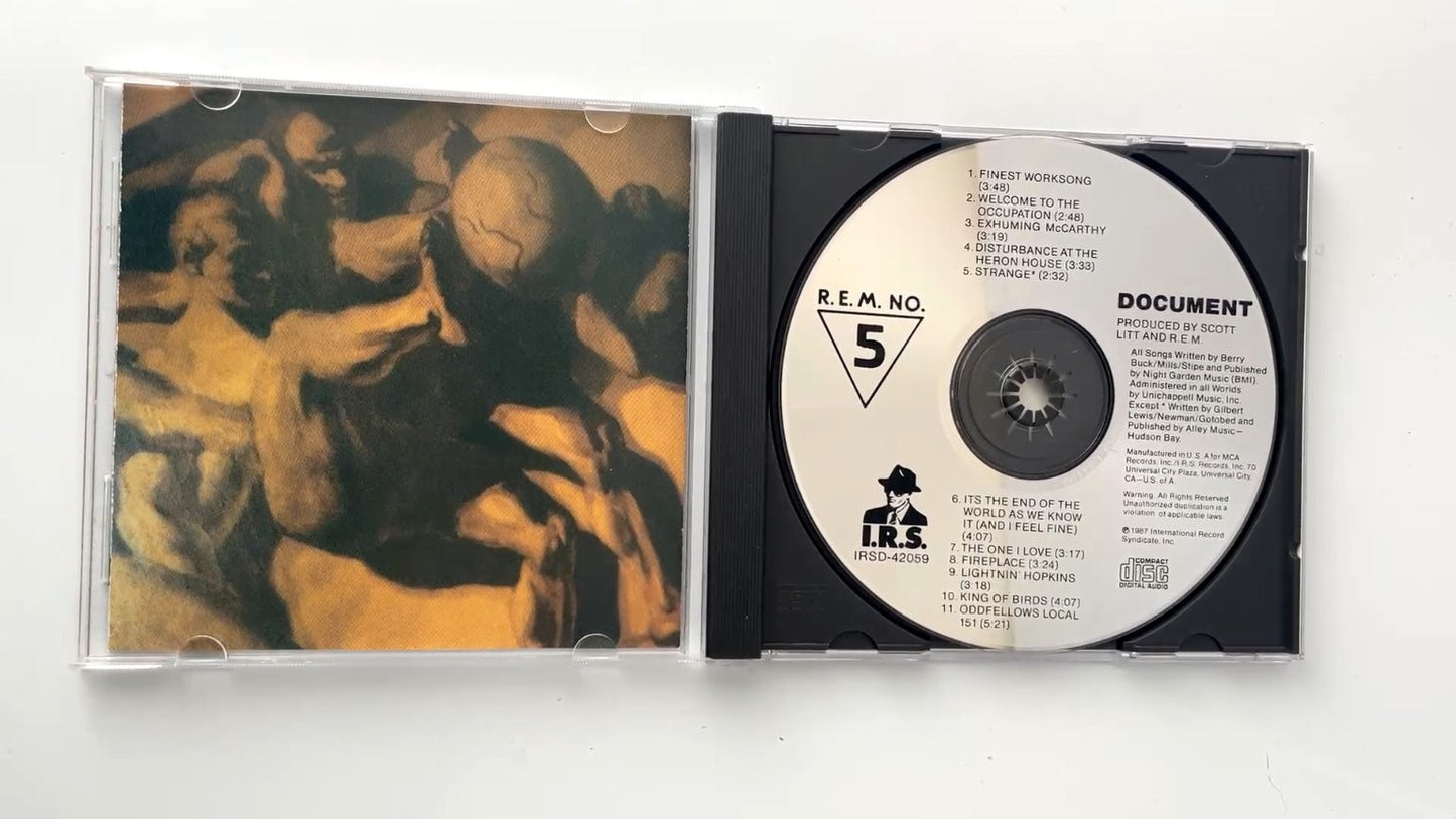 R.E.M. - Document CD 1987 Alternative Rock I.R.S. Records IRSD-42059