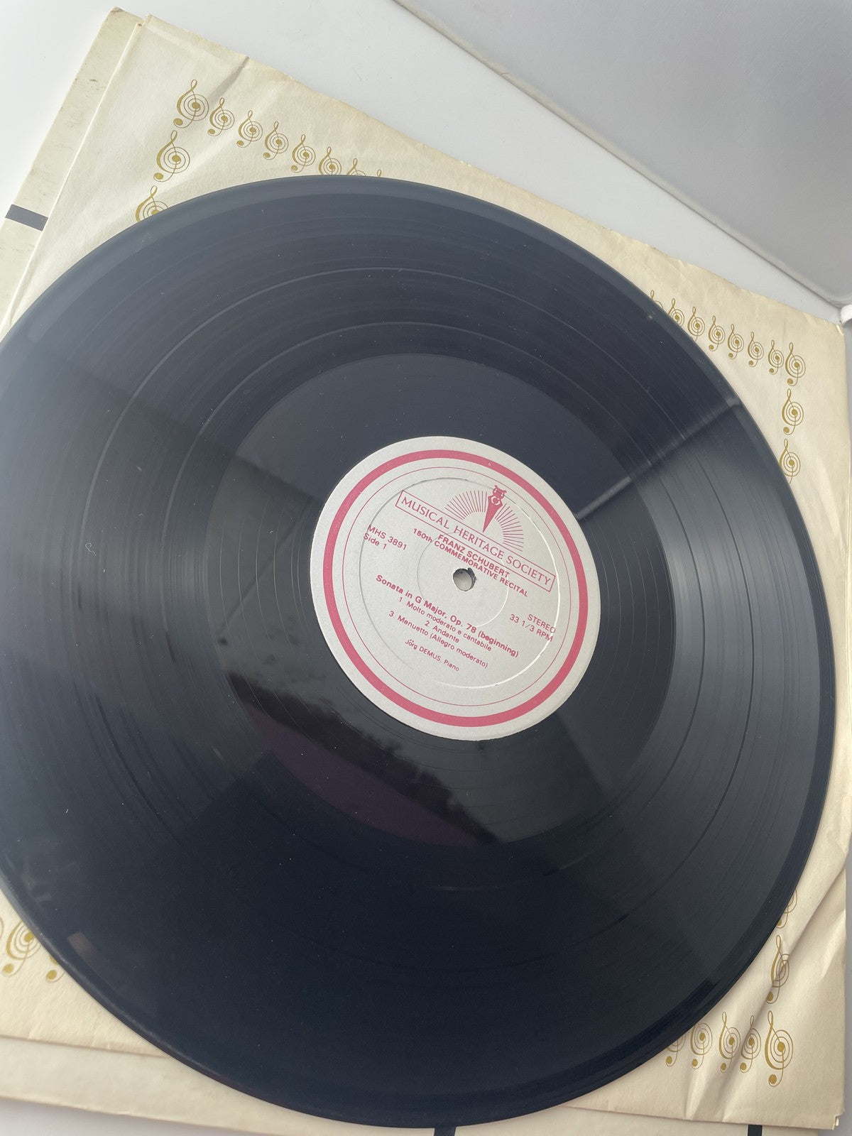 Vintage Franz Schubert 150th Commemorative Recital Vinyl 2xLP Jörg Demus Piano