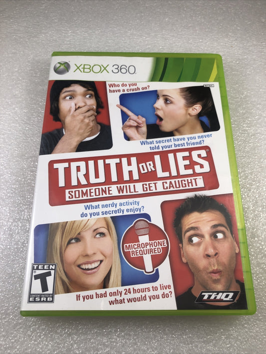 Truth or Lies (Microsoft Xbox 360, 2010) Complete Tested Obscure Game
