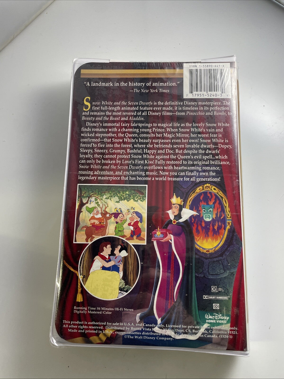 Disney Snow White and the Seven Dwarfs Disney Masterpiece VHS Tape NEW SEALED