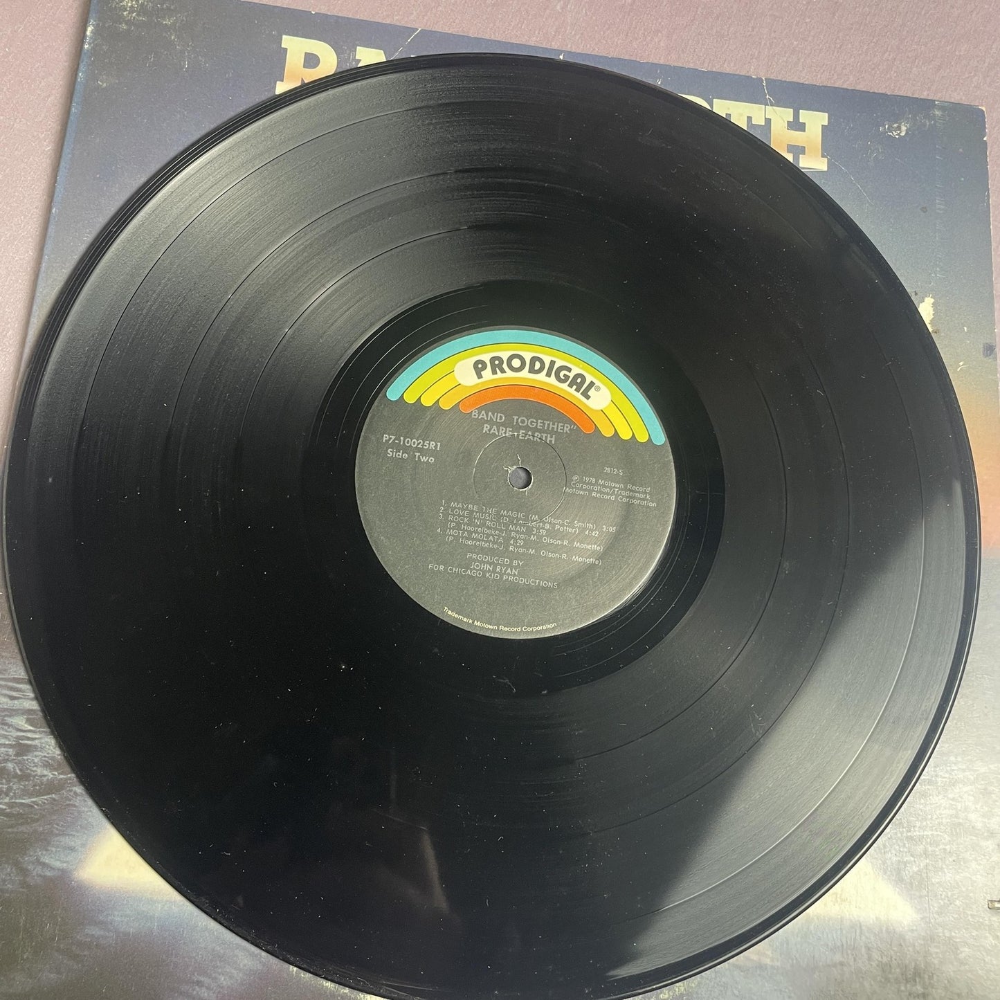 Vintage Rare Earth Band Together 12" Black Vinyl LP 1978 Prodigal Funk Rock