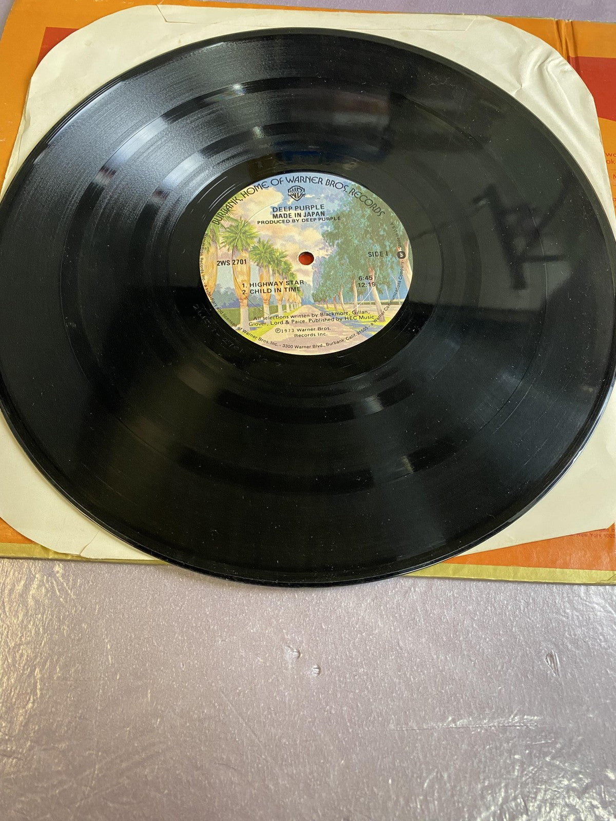 Vintage Deep Purple Made In Japan 2xLP Vinyl 1973 Warner Live Classic Rock Album