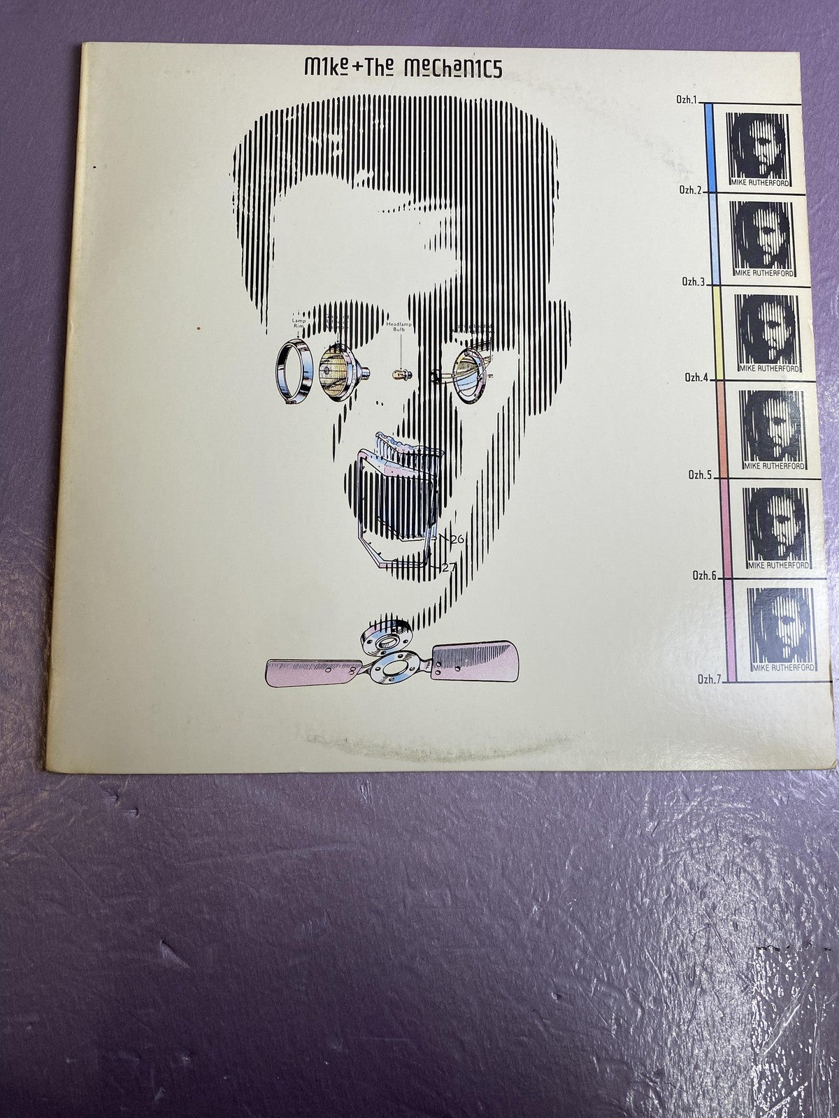 Vintage Mike + The Mechanics Self-Titled 12" Black Vinyl LP 1985 Anti Rock Pop