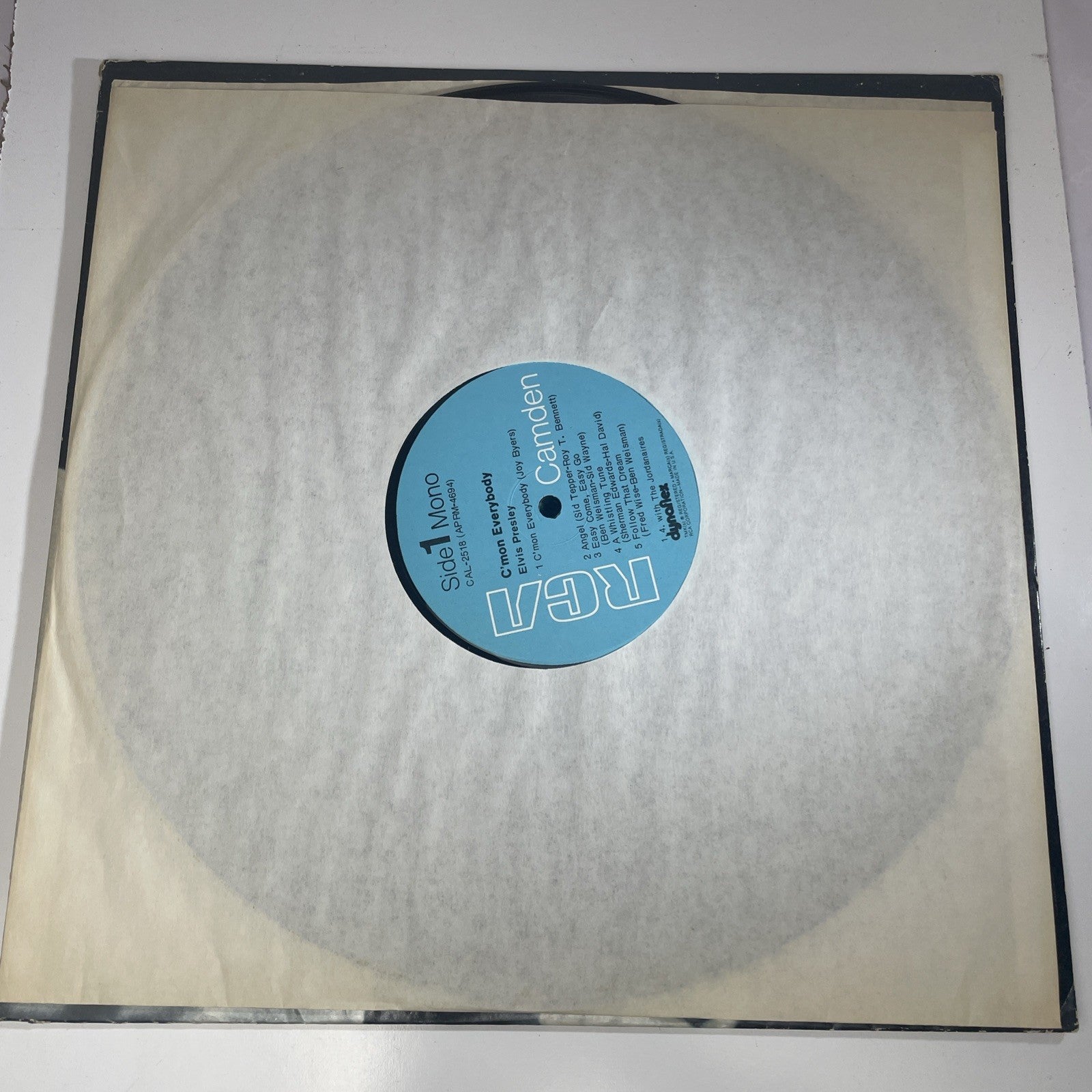 Elvis Presley C'mon Everybody Vinyl LP RCA Camden CAL-2518 1971 MONO Read! Warp