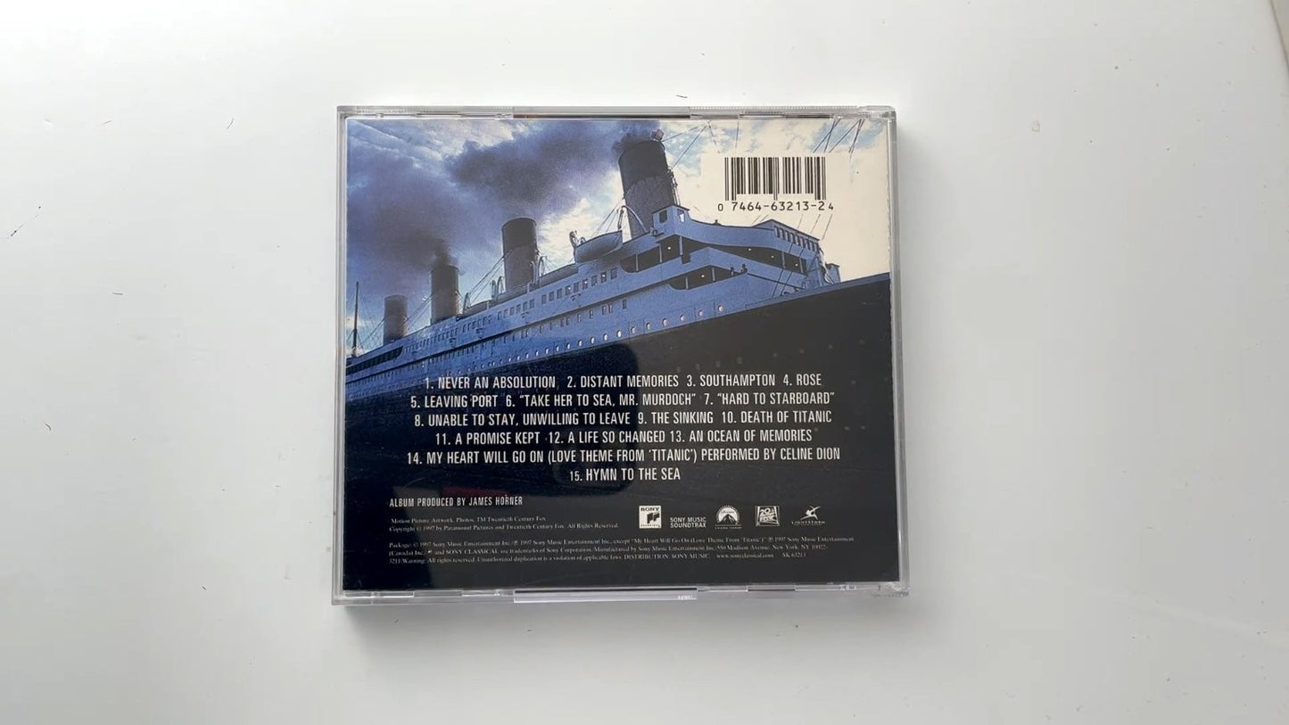 James Horner - Titanic Music From Motion Picture CD 1997 Sony Classical