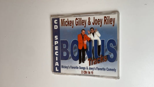 NEW Mickey Gilley & Joey Riley Bonus Tracks CD 2 in 1 Country Comedy CD Special