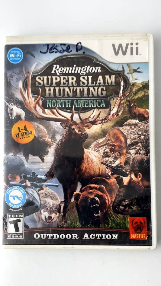 Remington Super Slam Hunting North America Wii Video Game Multiplayer