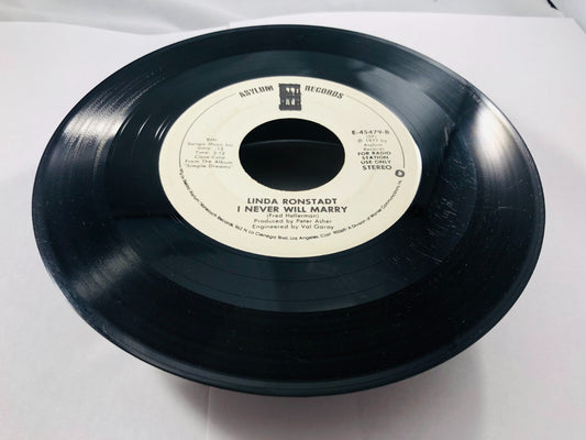 LINDA RONSTADT 7" 45 RPM "I Never Will Marry" Promo Copy G+ condition DJ vintag