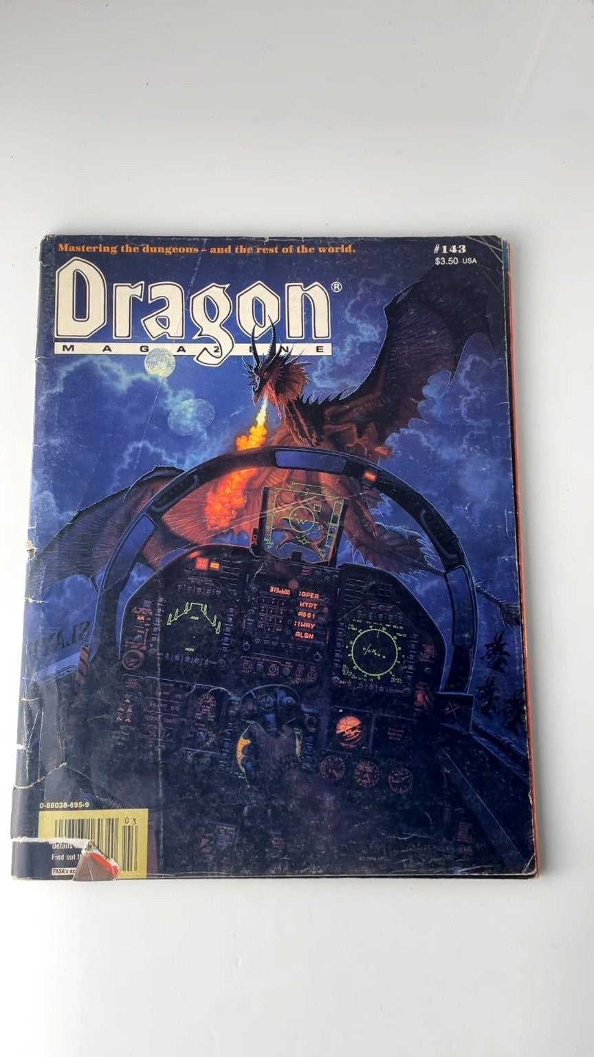 Dragon Magazine #143 TSR 1989 Illustrated Dungeons & Dragons RPG