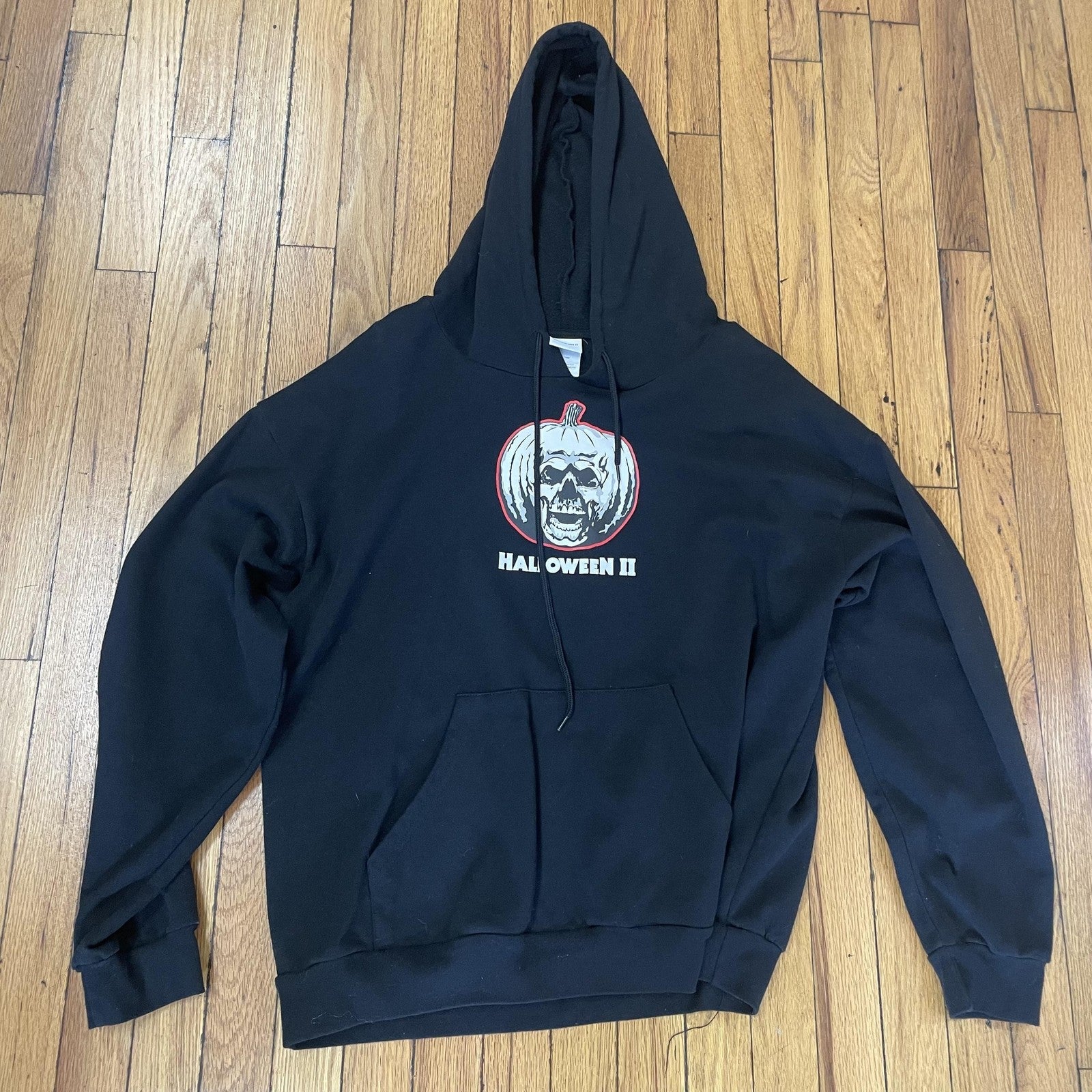 Halloween II Hoodie Mens Large Michael Myers Horror Movie Graphic Pullover Sweat