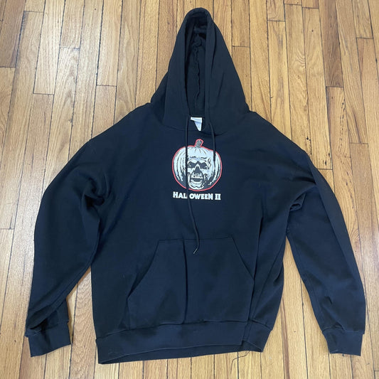 Halloween II Hoodie Mens Large Michael Myers Horror Movie Graphic Pullover Sweat