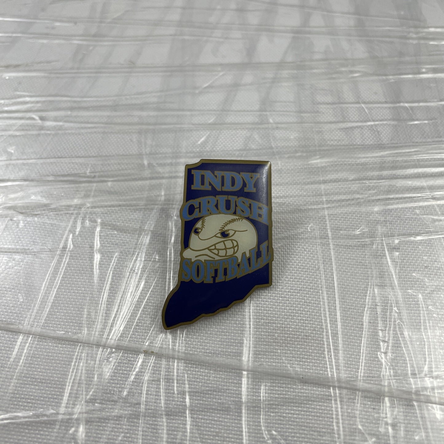 Indy Crush Softball League Lapel Pin Sports Collectable Rare Small Pin