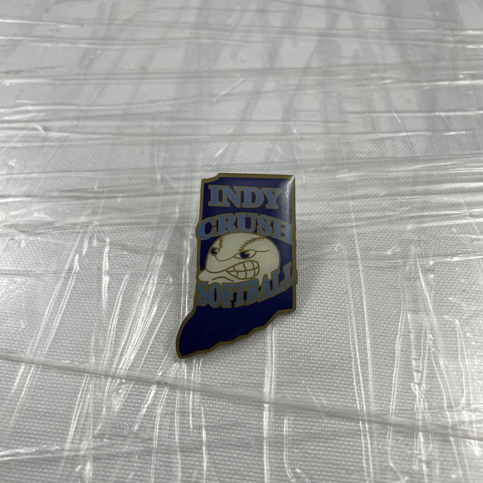 Indy Crush Softball League Lapel Pin Sports Collectable Rare Small Pin