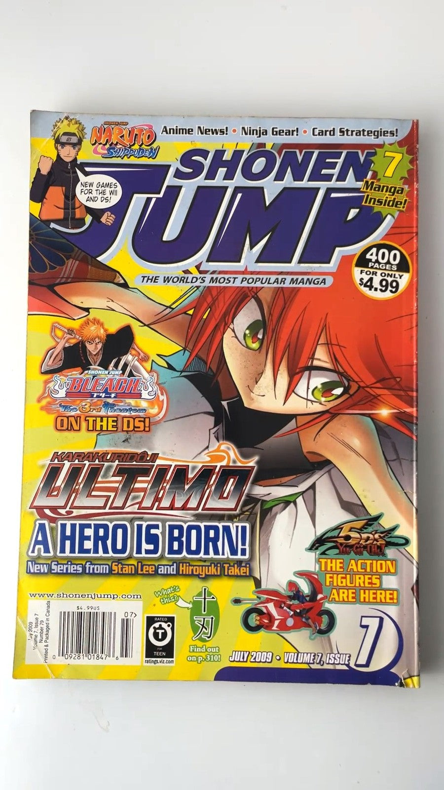Shonen Jump July 2009 Volume 7 Issue 7 Manga Illustrated Magazine NO CARD