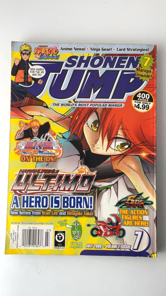 Shonen Jump July 2009 Volume 7 Issue 7 Manga Illustrated Magazine NO CARD