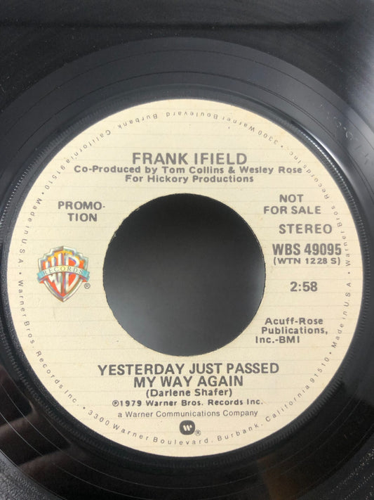 Pop Promo Nm! 45 Frank Ifield - Yesterday Just Passed My Way Again / YesterdayVG