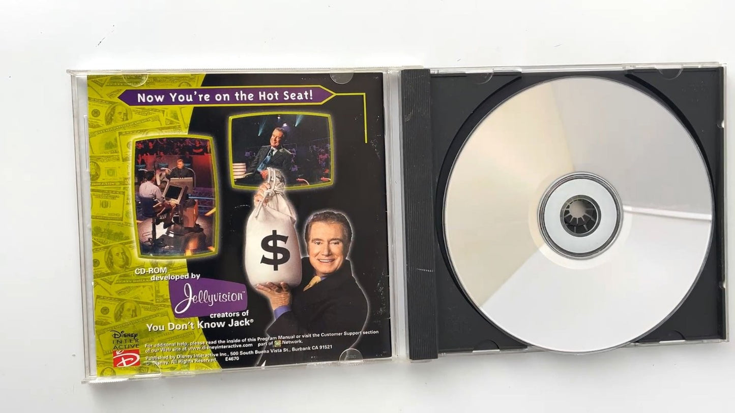 Who Wants to Be a Millionaire CD-ROM 1999 TV Show Quiz Game PC Disney