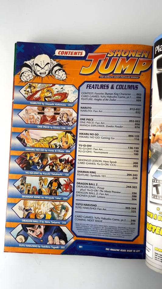 Shonen Jump July 2004 Volume 2 Issue 7 Illustrated Manga Magazine NO CARD