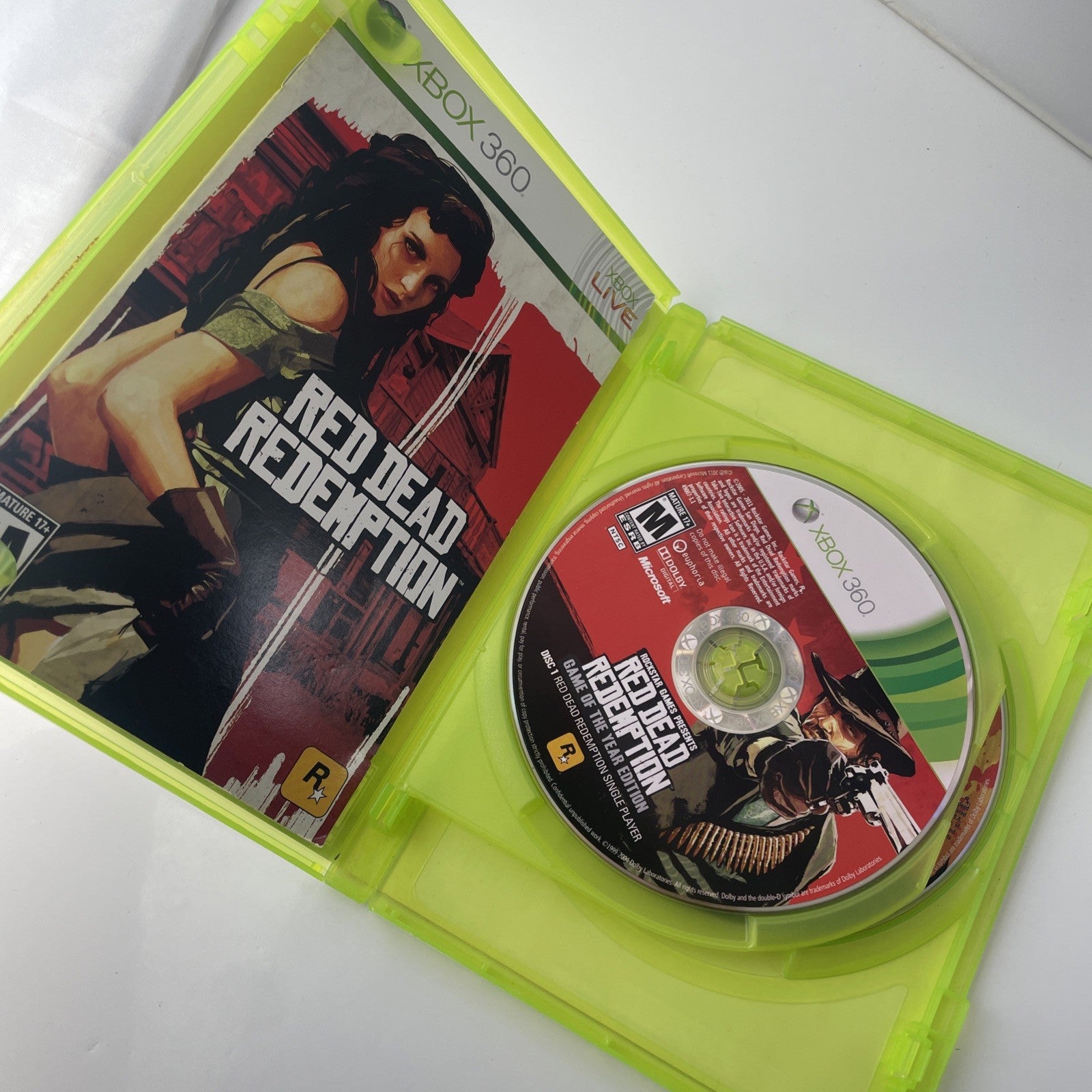 Red Dead Redemption (Microsoft Xbox 360, 2010) No Map, Manual