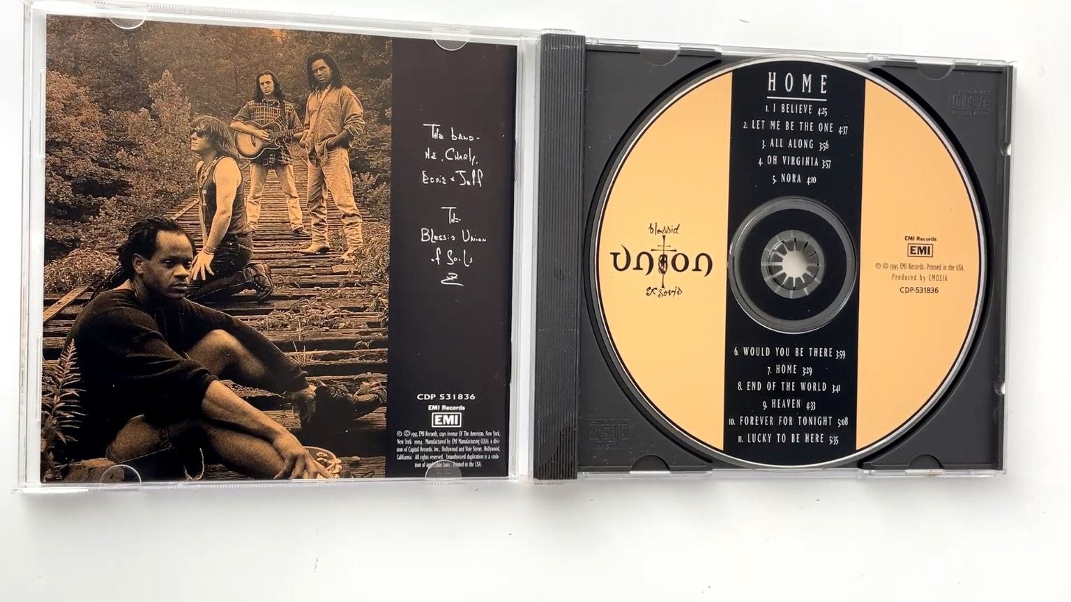 Blessid Union of Souls - Home CD 1995 EMI Records Alternative Rock