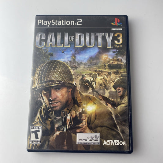 Call of Duty 3 - Sony PlayStation 2 - CIB Complete with Manual