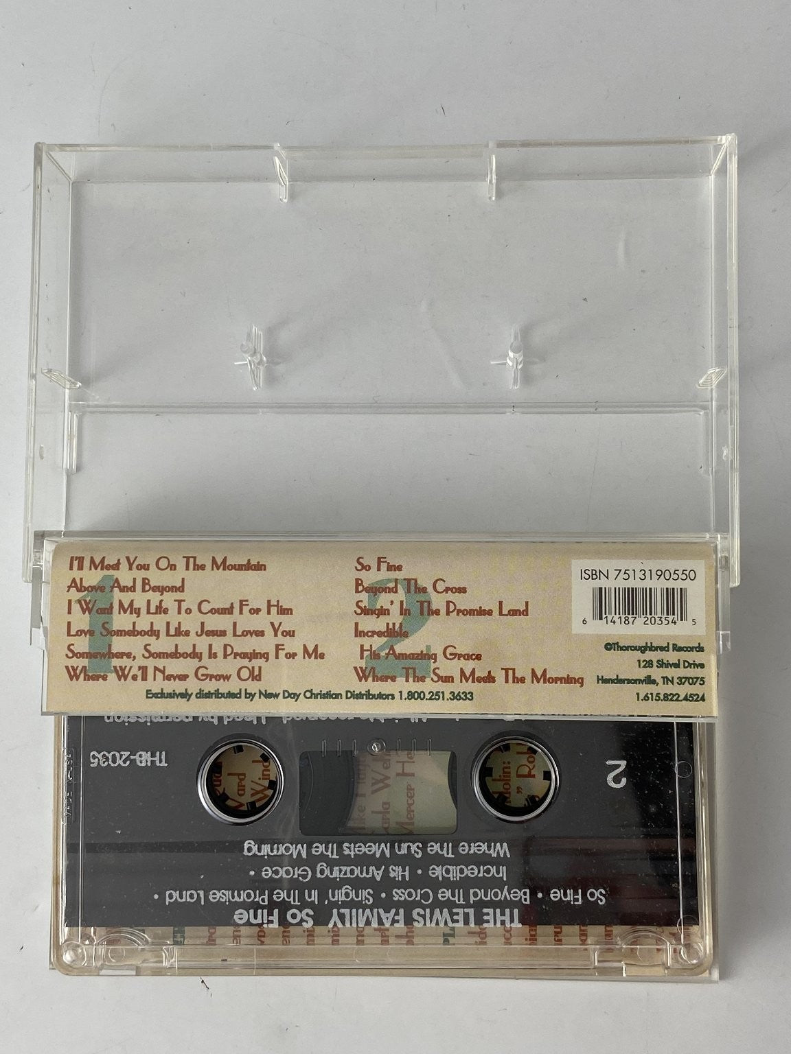 The Lewis Family So Fine Cassette Thoroughbred Records Gospel