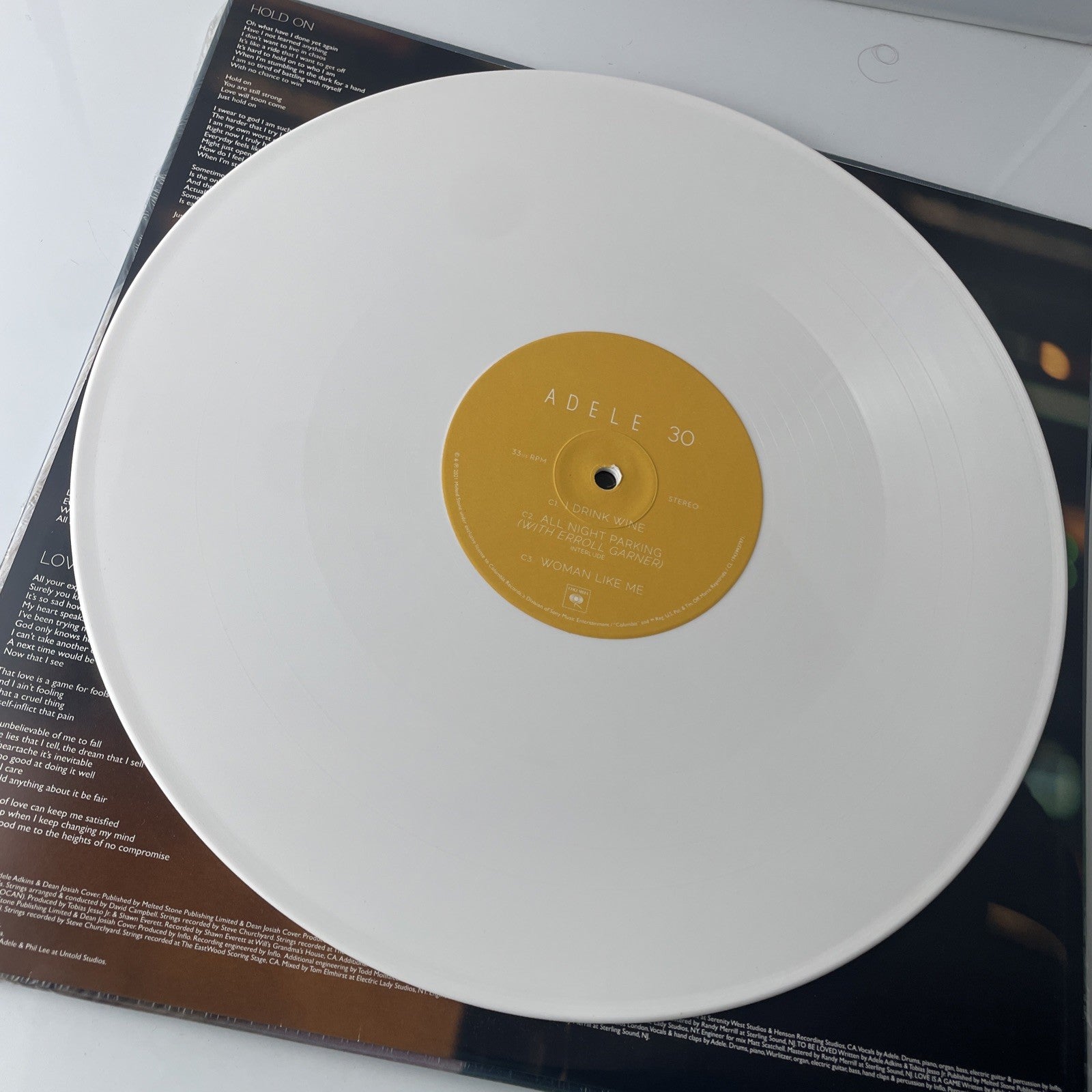 ADELE 30 Double L.P **EXCLUSIVE WHITE VINYL** VG+ In Shrink Wrap