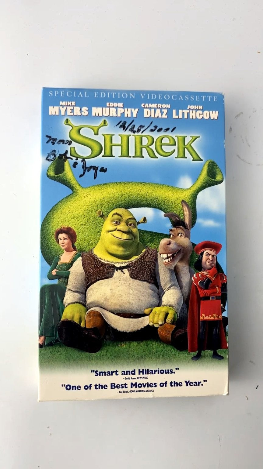 Shrek VHS 2001 Animated Fantasy Special Edition DreamWorks