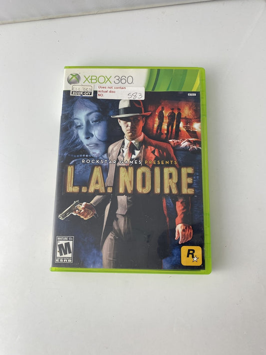 L.A. Noire Xbox 360 Video Game Detective Thriller Crime Action-Adventure 3-Disc