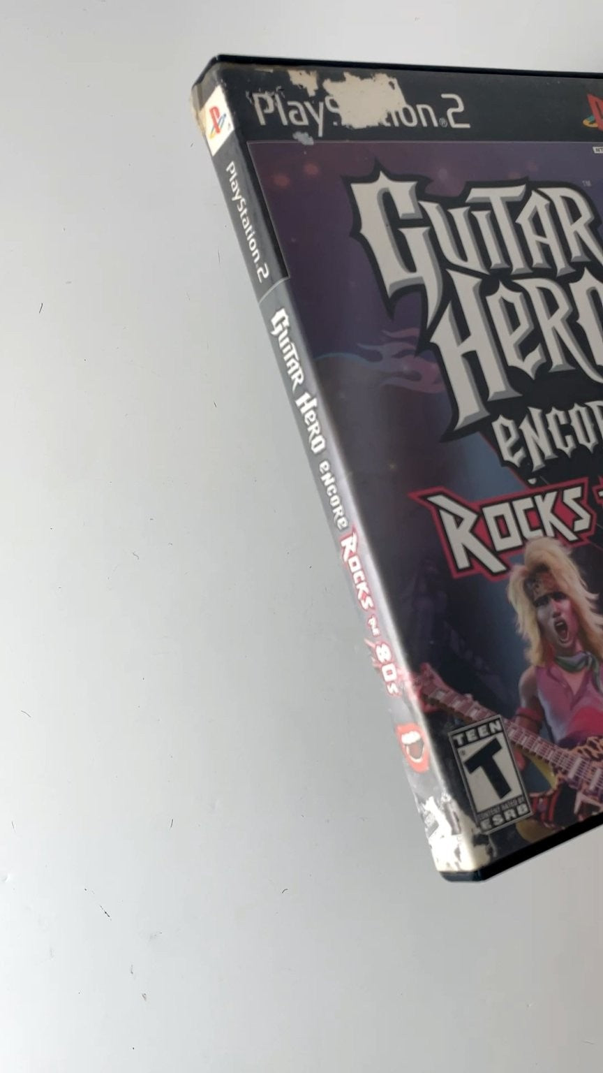 Guitar Hero Encore Rocks the 80s PlayStation 2 CIB WITH POSTER! TESTED
