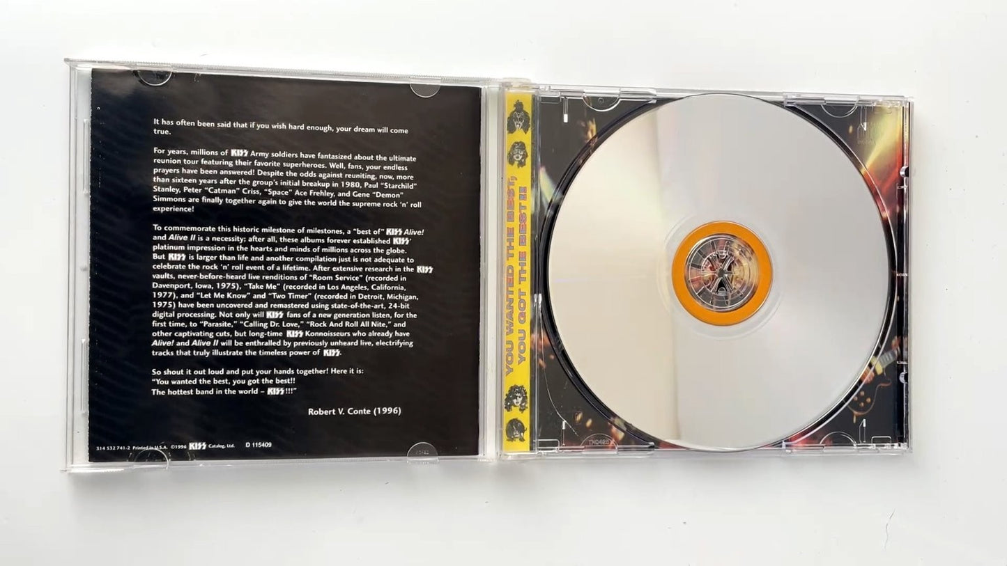 KISS - You Wanted The Best, You Got The Best!! CD 1996 Rock Mercury