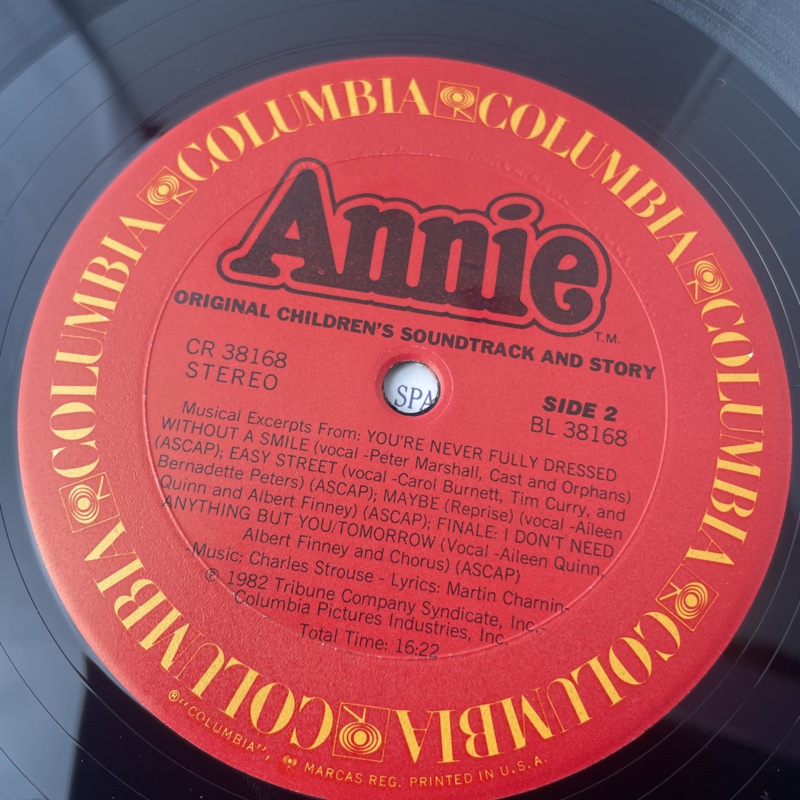 Annie Soundtrack Vinyl Record Gatefold LP 1982 Columbia Story Game Board VG