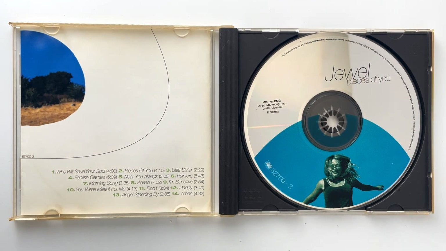Jewel - Pieces of You CD 1995 Debut Album Folk Rock Atlantic