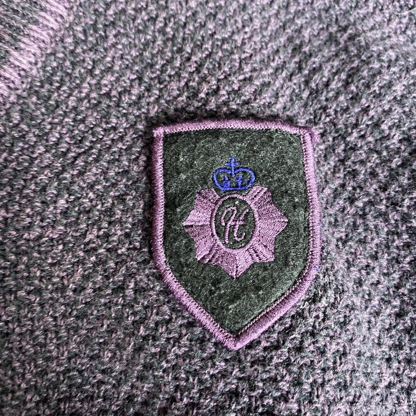 Hunting Horn Classics Sweater Mens Large Knit Crest Patch Pullover