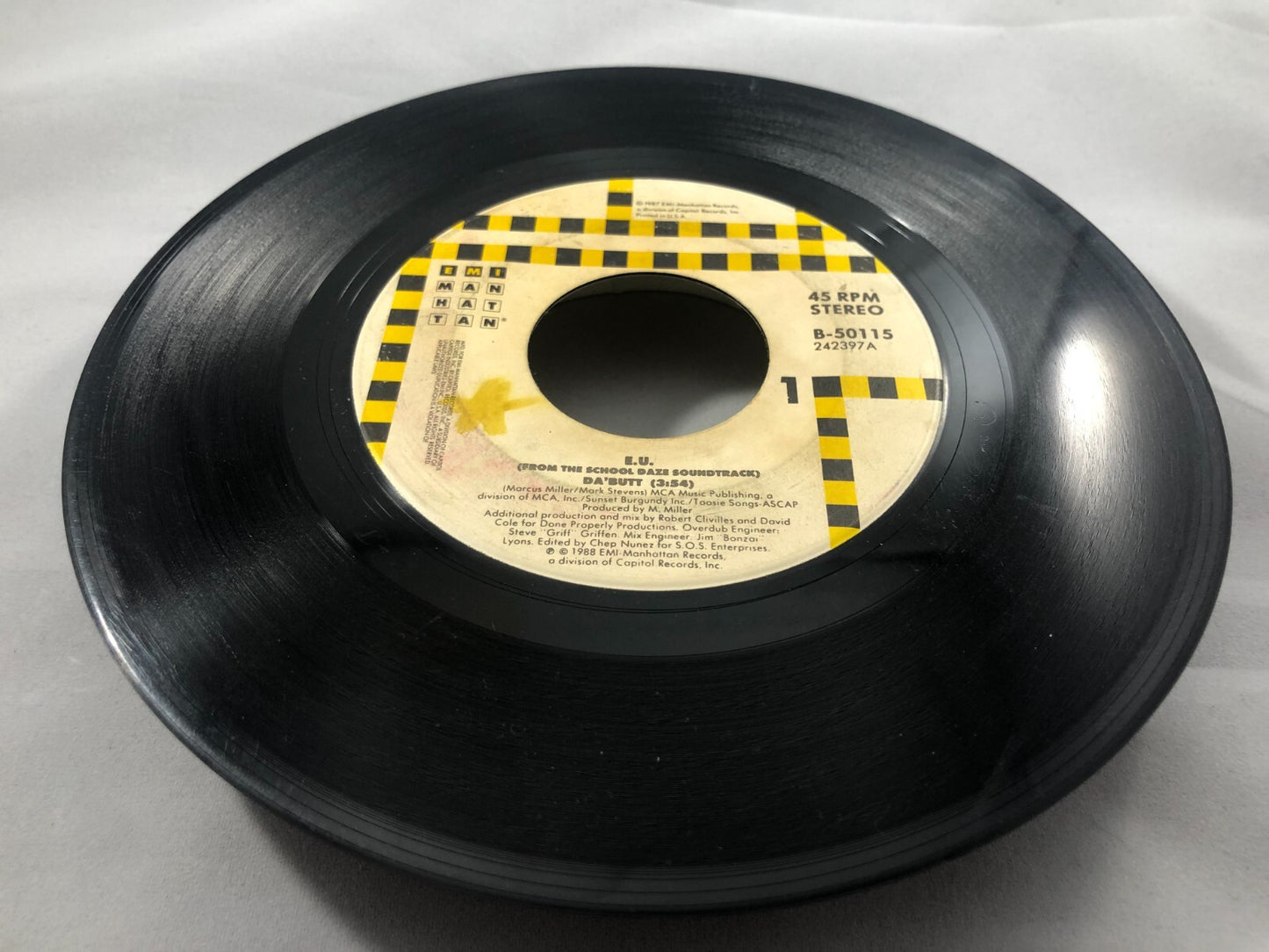 E.U. : Da'Butt (from School Daze Soundtrack) / Da'Butt (Dub 1), 45 RPM g+