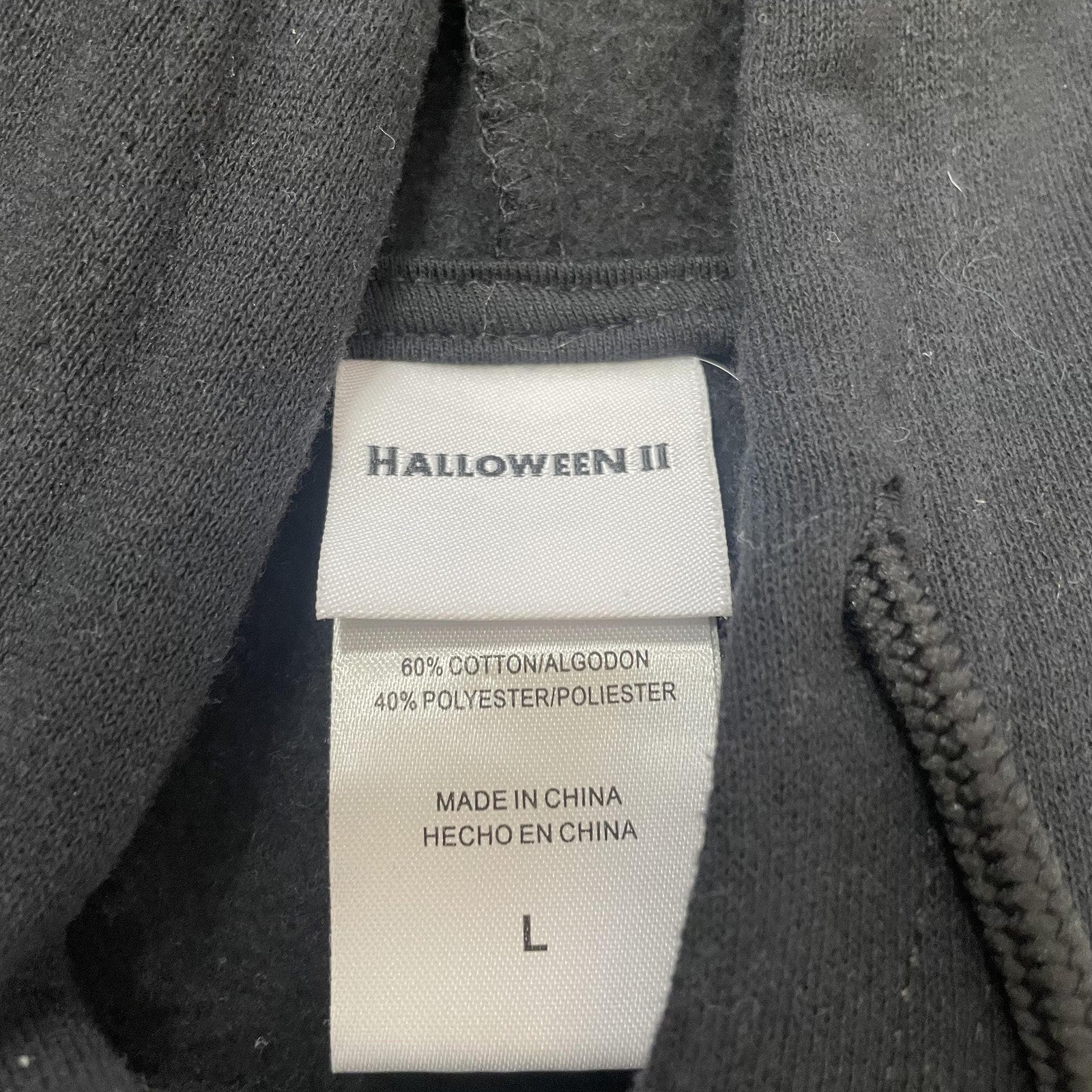 Halloween II Hoodie Mens Large Michael Myers Horror Movie Graphic Pullover Sweat
