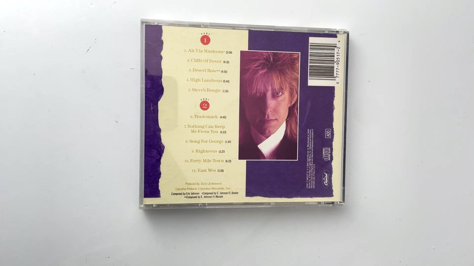 Eric Johnson - Ah Via Musicom CD 1990 Rock Instrumental Capitol