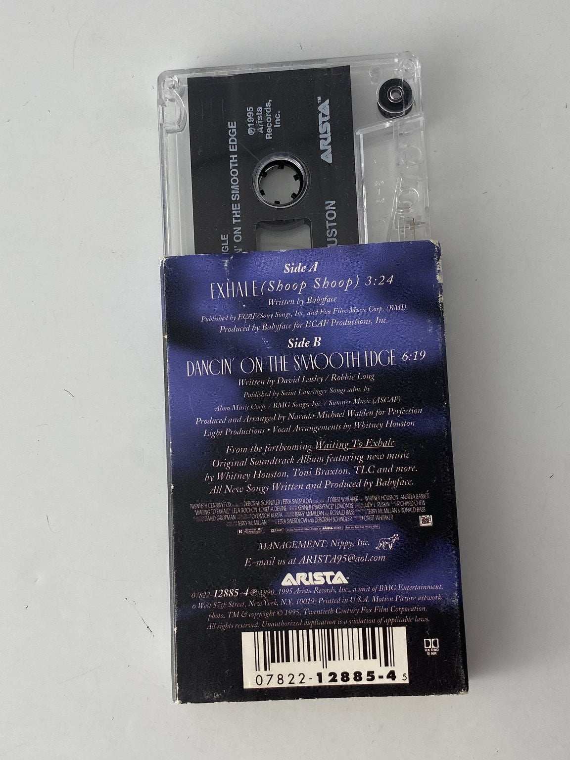 Whitney Houston - Exhale (Shoop Shoop) Cassette Single 1995 Arista Soundtrack