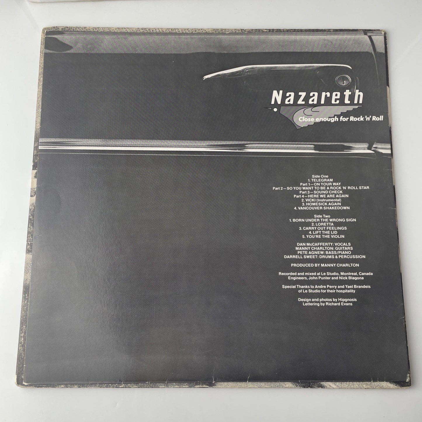 Nazareth – Close Enough For Rock 'N' Roll  A&M Records SP-4562 1976 Vinyl VG/VG