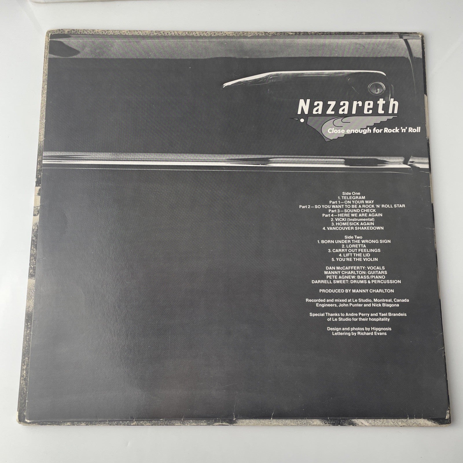 Nazareth – Close Enough For Rock 'N' Roll  A&M Records SP-4562 1976 Vinyl VG/VG