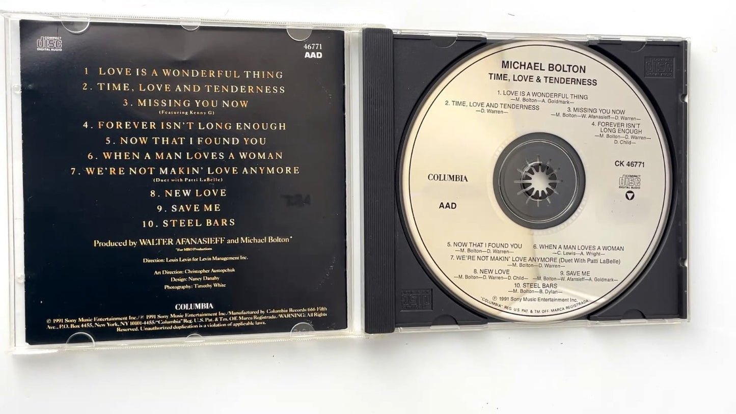 Michael Bolton - Time, Love & Tenderness CD 1991 Columbia Pop Rock