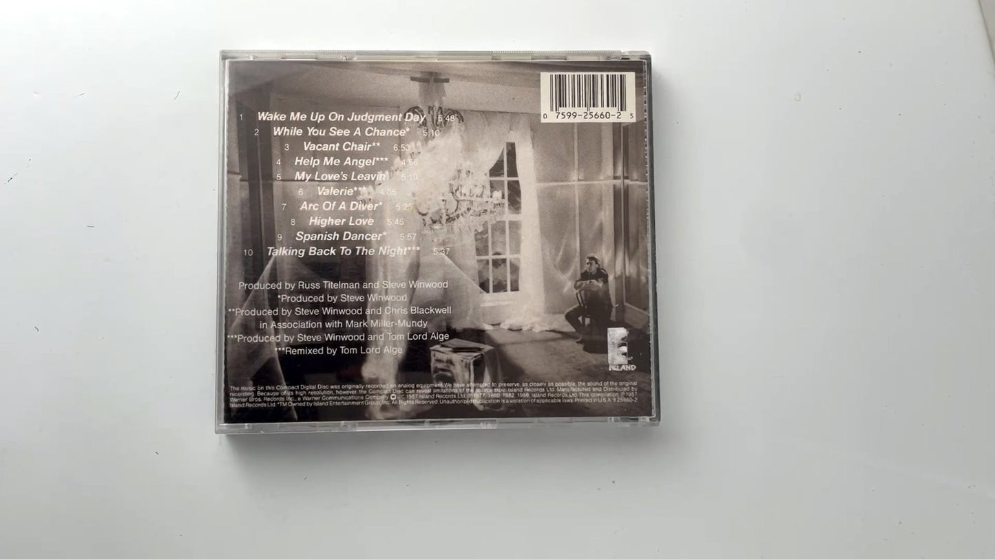 Steve Winwood - Chronicles CD 1987 Greatest Hits Rock Island