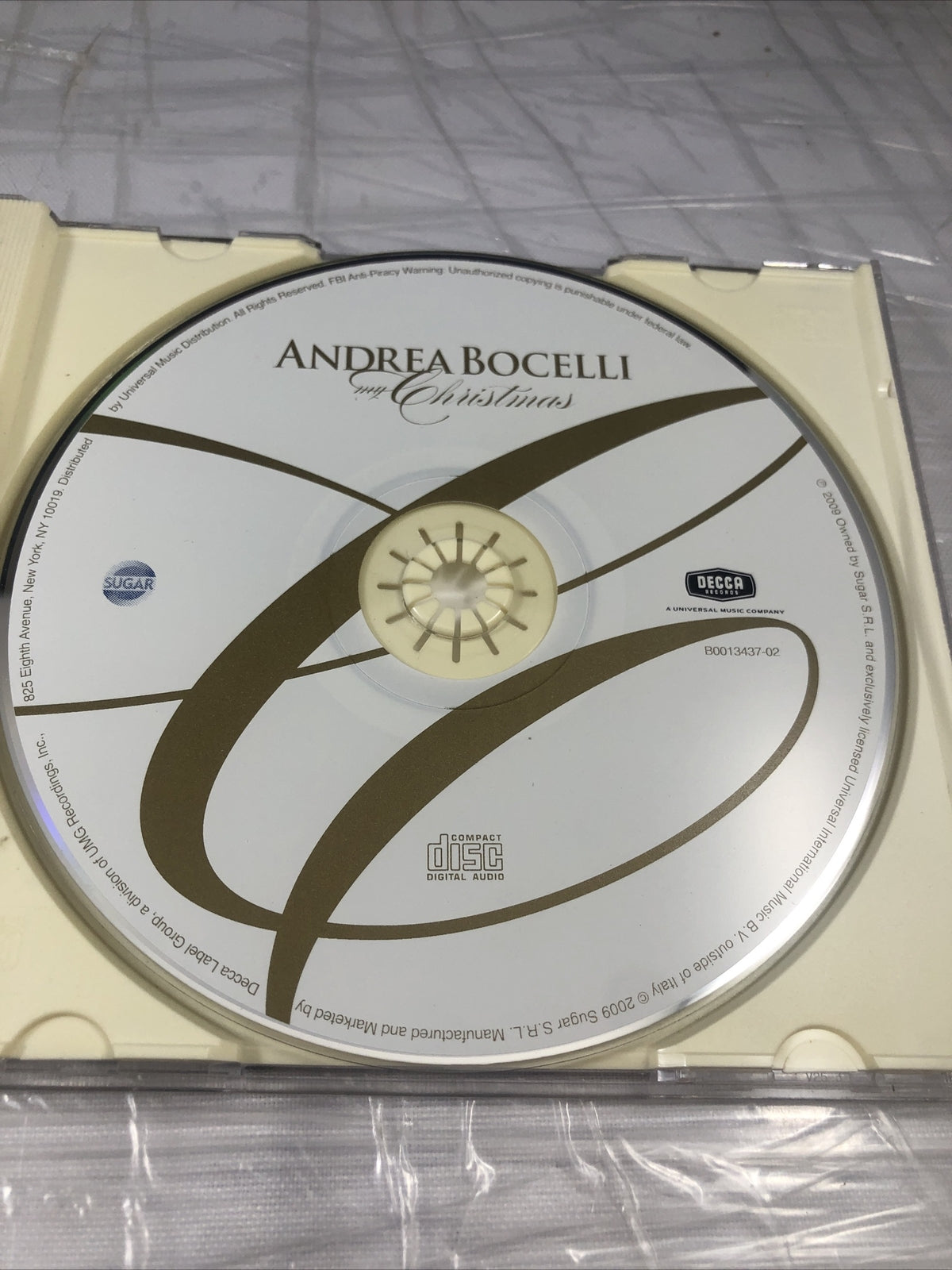My Christmas - Audio CD By Andrea Bocelli - GOOD Vintage Holidays Piano Music