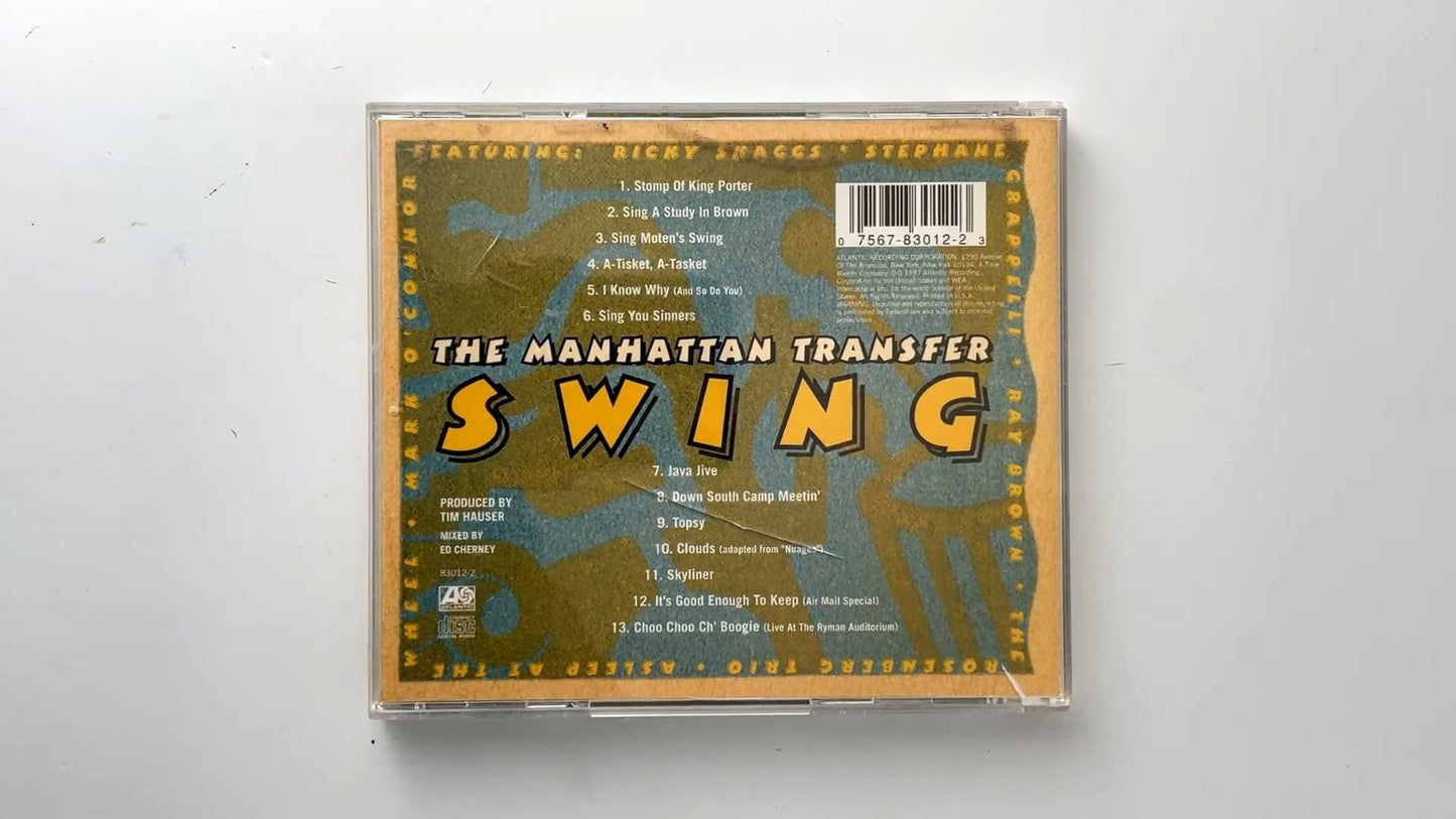 The Manhattan Transfer - Swing CD 1997 Jazz Vocal Atlantic