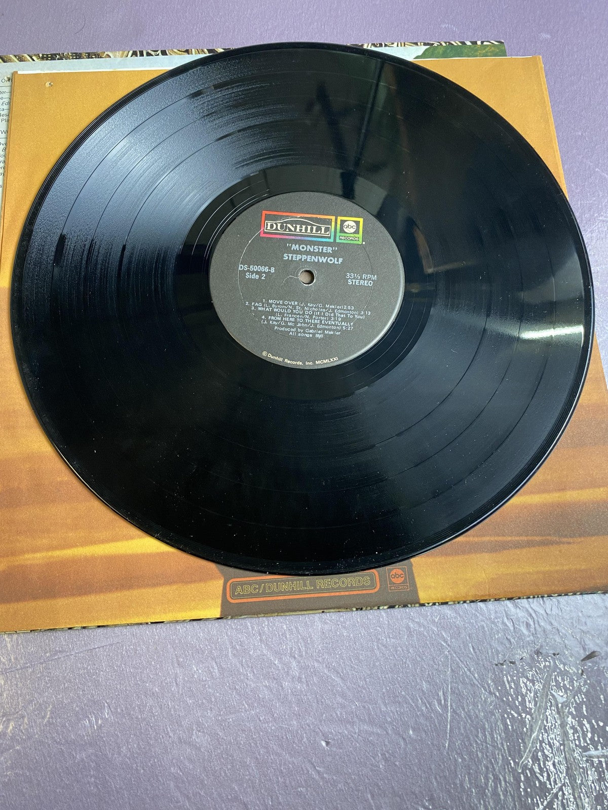 Vintage Steppenwolf Monster 12" Vinyl LP 1969 DS-50066 ABC Dunhill Hard Rock