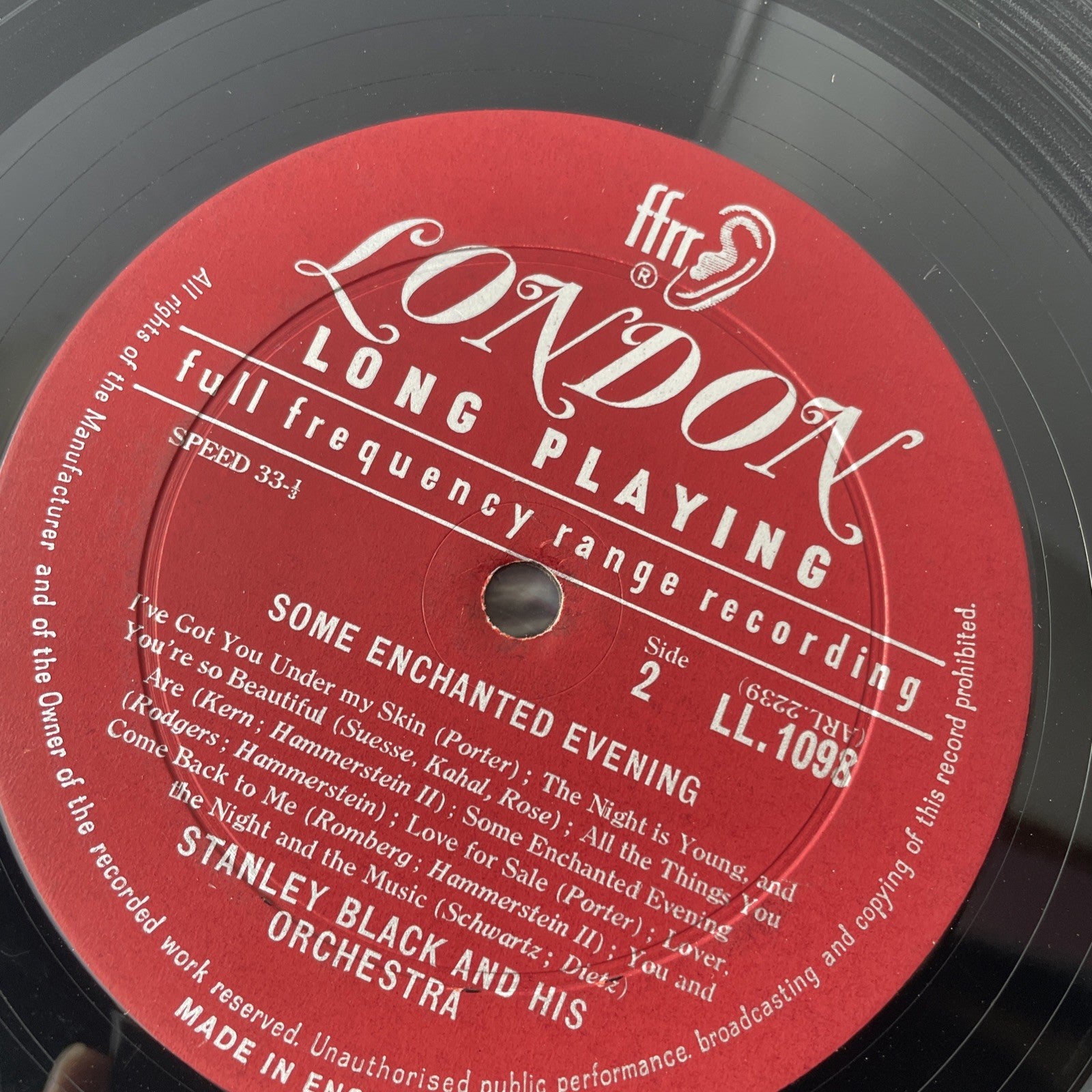 Some Enchanted Evening Stanley Blacky and his Orchestra London LL1098 12" 33 RPM