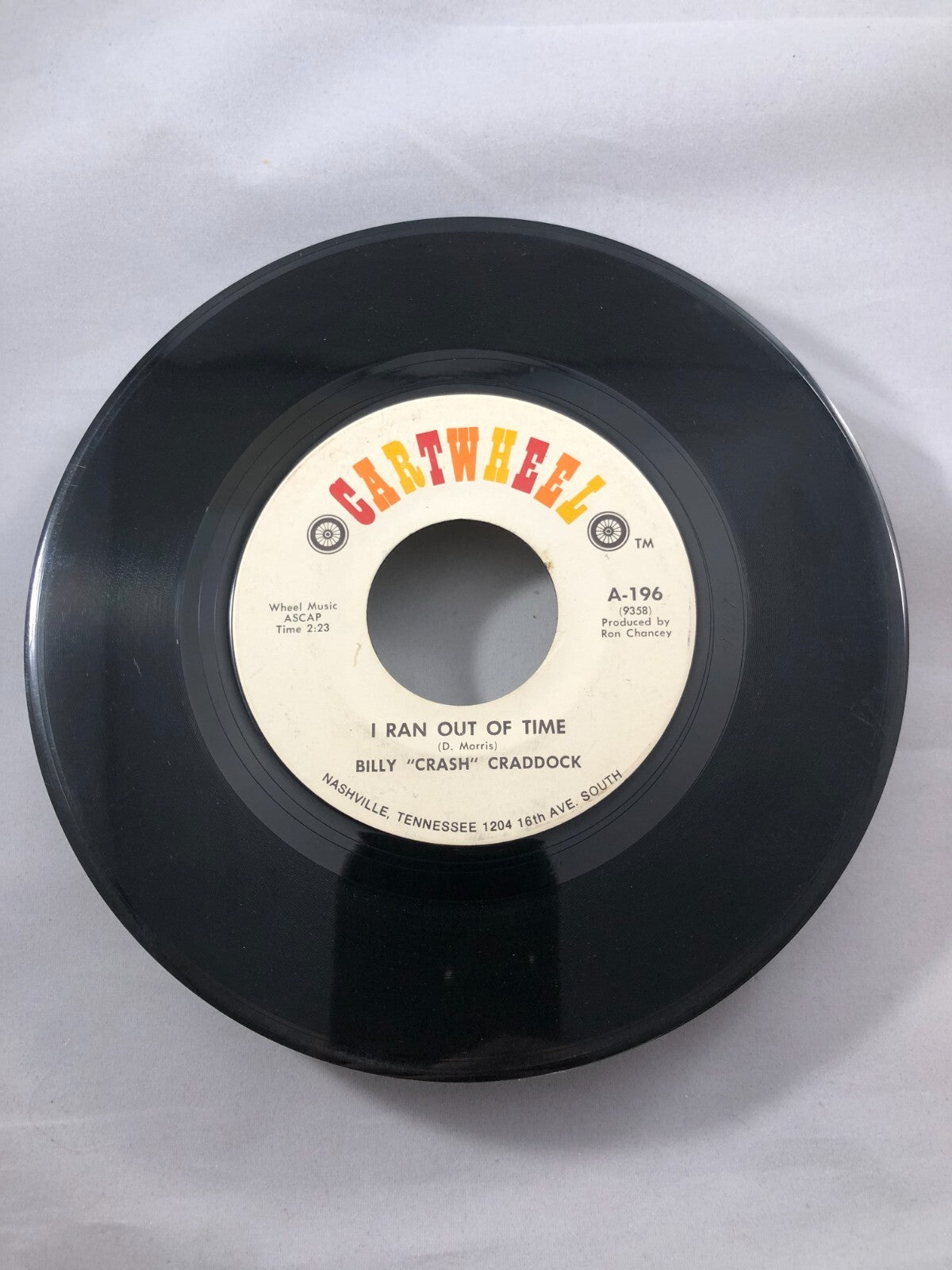 Billy Craddock - Dream Lover/I Ran Out of Time  7" G+ A-196 Vinyl 45 Promo
