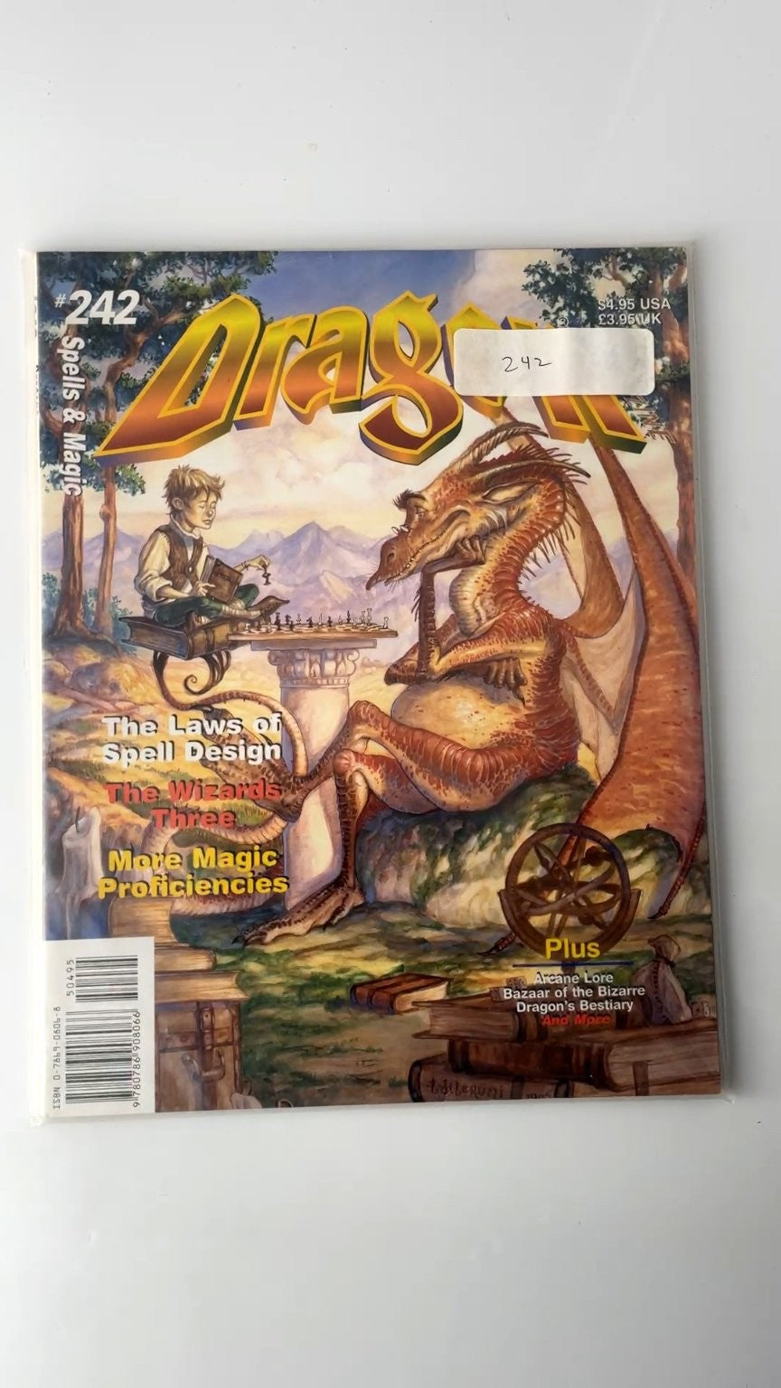 Dragon Magazine #242 TSR 1997 Spells Magic Illustrated RPG
