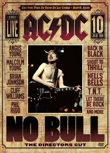 AC/DC: No Bull: the Director's Cut (DVD, 1996) Very Good Used