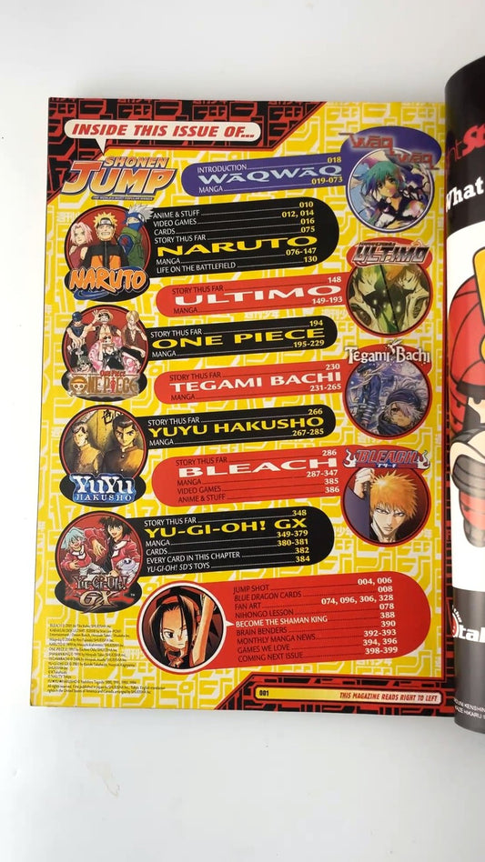 Shonen Jump August 2009 Volume 7 Issue 8 Naruto Bleach One Piece NO CARD RARE